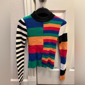UNIF colorful striped turtleneck sweater M